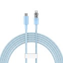 Kabel szybko ładujący Baseus USB-C do Lightning Explorer Series 2m, 20W (niebieski)