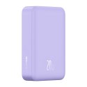 Powerbank magnetyczny Baseus Magnetic Mini 20000mAh, USB-C 20W MagSafe (fioletowy)