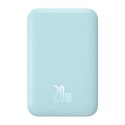 Powerbank magnetyczny Baseus Magnetic Mini 6000mAh, USB-C 20W MagSafe (niebieski)