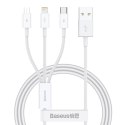 Kabel szybkiego ładowania Baseus Superior Data USB do M+L+C 3.5A 1M(White)