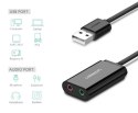 Zewnętrzna karta dźwiękowa USB UGREEN US205 15cm (czarny)