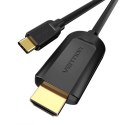 Kabel USB-C do HDMI 1.4 Vention CGUBG 4K 30Hz 1,5m (czarny)