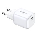 Ładowarka sieciowa UGREEN 15324 Nexode mini, USB-C, PD3.0, QC4.0, GaN, 20W (biały)