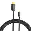 Kabel HDMI-D męski do HDMI-A męski Vention AGIBG 1,5m, 4K 60Hz (czarny)