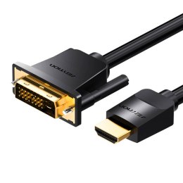 Kabel HDMI do DVI (24+1) Vention ABFBG 1,5m, 4K 60Hz/ 1080P 60Hz (Czarny)