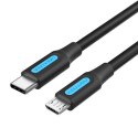 Kabel USB-C 2.0 do Micro USB Vention COVBF 2A 1m czarny