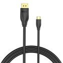 Kabel USB-C do DisplayPort 1.4 Vention CGYBG, 1,5m, 8K 60Hz/4K 120Hz (Czarny)