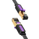 Płaski kabel sieciowy UTP CAT7 Vention ICABJ RJ45 Ethernet 10Gbps 5m czarny