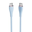 Kabel USB-C 2.0 do USB-C Vention TAWSG 1,5m, PD 100W, niebieski silikonowy