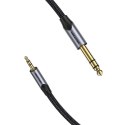 Kabel audio 3,5mm TRS do 6,35mm Vention BAUHH 2m Szary