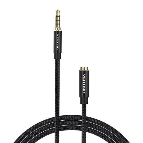 Kabel audio TRRS 3,5mm męski do 3,5mm żeński Vention BHCBH 2m czarny