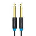 Kabel audio TS 6,35mm Vention BAABD 0,5m (czarny)