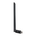 Adapter WiFi z anteną Baseus FastJoy 650Mbps (czarny)