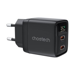 Ładowarka sieciowa GAN USB-C-USB-C PD35W Choetech PD6051 (czarna)