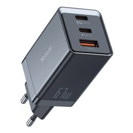 Ładowarka sieciowa GaN Mcdodo CH-1541, 2x USB-C, 1x USB, 67W (czarna)