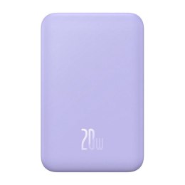 Magnetyczny mini powerbank Baseus 5000mAh 20W (fioletowy)