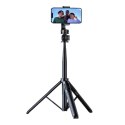 Selfiestick/statyw bluetooth APEXEL APL-D10 1.5m (czarny)