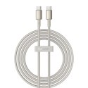 Kabel USB-C do USB-C Baseus Tungsten Gold, 100W, 2m (złoty)