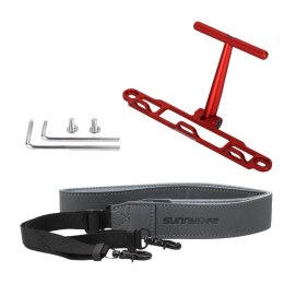 Uchwyt ze smyczą SUNNYLIFE do DJI RC/RC 2 (czerwony)
