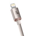 Kabel USB-C do iP Baseus Crystal Shine, 20W, 1.2m (różowy)