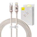 Kabel USB-C do iP Baseus Crystal Shine, 20W, 2m (różowy)