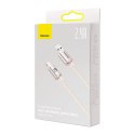 Kabel USB do iP Baseus Crystal Shine, 2.4A, 1.2m (różowy)