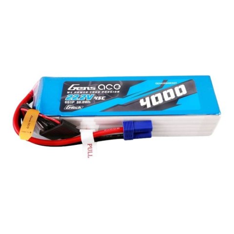 Akumulator Gens ace G-Tech 4000mAh 22.2V 45C 6S1P Lipo z konektorem EC5 plug