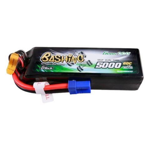 Akumulator Gens ace G-Tech 5000mAh 14.8V 4S1P 60C Lipo z konektorem EC5 Plug-Bashing Series