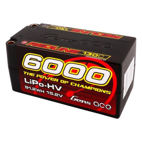 Akumulator Gens ace Redline Series 6000mAh 15.2V 130C 4S2P HardCase 69# HV LiPo