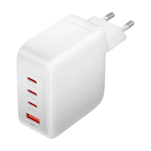 Ładowarka sieciowa, Vention, FEIW0-EU, 3xUSB-C, USB- A, 140W/140W/30W/18W, GaN (biała)