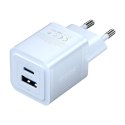 Ładowarka sieciowa, Vention, FEQL0-EU, USB-C, USB- A, 30W/30W , GaN (niebieska)