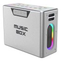 Głośnik HiFuture Music Box Bluetooth + 2 mikrofony (srebrne)