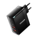 Ładowarka sieciowa, Essager, ECT2CA-QYB01-Z, 2xUSB-C, 2xUSB-A, 100W (czarna)