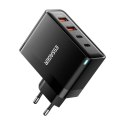 Ładowarka sieciowa, Essager, ECT2CA-QYB01-Z, 2xUSB-C, 2xUSB-A, 100W (czarna)