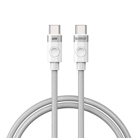 Kabel do ładowania Orico 60W USB-C do USB-C (biały)