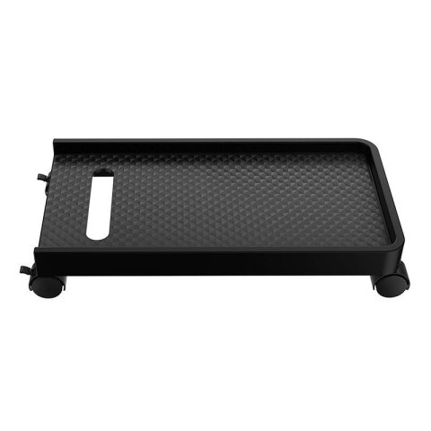 Podstawka pod komputer stacjonarny, na kółkach (czarna), do 15 kg
