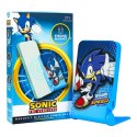 Powerbank magnetyczny OTL 5000 mAh, USB-C 15W, Sonic The Hedgehog ze stojakiem (niebieski)