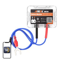 Bezprzewodowy tester akumulatorów Bluetooth Ancel BM200 6-20 V DC