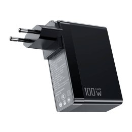 Uniwersalna ładowarka sieciowa/adapter podróżny UK/US/EU GaN Mcdodo CH-8101 Pro, 100W, 2xUSB-C, USB-A (czarna)