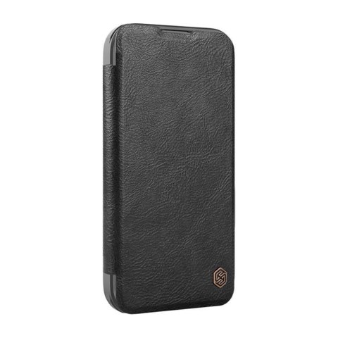 Etui Nillkin Qin Prop Leather iPhone 16 Pro (czarny)