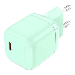 Ładowarka sieciowa Vention FAKG0-EU USB-C GaN 30W (zielona)