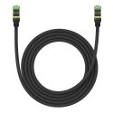 Kabel sieciowy w oplocie kat. 8 Baseus Ethernet RJ45, 40Gbps, 2m (czarny)