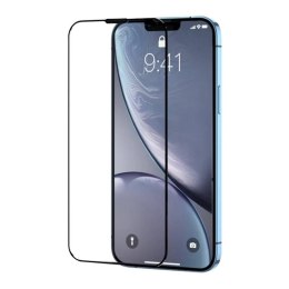 Szkło hartowane Joyroom HQ-Z22 do iPhone 15 Pro z czarną ramką i filtrem przeciwpyłowym