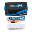 Akumulator Lipo Gens Ace 900mAh 14.8V 80C 4S1P z wtyczką XT60