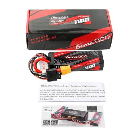 Akumulator GENS ACE G-Tech 1100mAh 11,1V Hardcase XT60