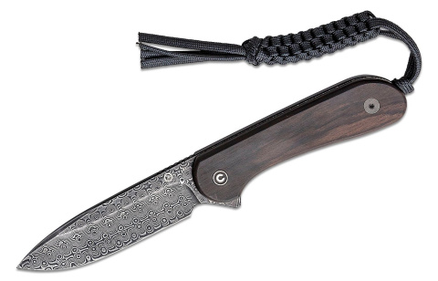 Nóż Civivi Elementum Fixed Ebony Wood Damascus 101 mm