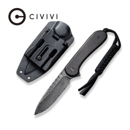 Nóż Civivi Elementum Fixed Tactical Black Ebony Wood, Damascus (C2105-DS1)