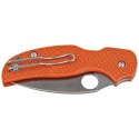 Nóż składany Spyderco Sage 5 Burnt Orange FRN, Satin Plain CPM REX 121 (C123BORP)