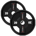 TPC SET ZESTAW TALERZY OLIMPIJSKICH POLIURETANOWYCH 2 x 2.5 - 25 KG CPU - 155KG HMS