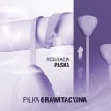 ZESTAW HULA HOP MAGNETYCZNY VIOLET HHM14 Z LICZNIKIEM HMS + PAS WYSZCZUPLAJĄCY BR163 BLACK